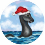 Ornement Photo Sculpture Ornement de champion de Père Noël<br><div class="desc">Le champion est une créature aquatique long-étranglée foncée on dit que qui vit dans les profondeurs du lac Champlain entre New York et le Vermont. Pendant plus de 400 années, le champion a été aperçu sans interruption dans le lac quatrième plus grand du pays, qui des couvertures 222 milles carrés....</div>