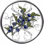 Ornement Photo Sculpture Ornement de myrtille<br><div class="desc">Les myrtilles représentent des myrtilles de prière sont l'un des quelques fruits qui sont indigènes en Amérique du Nord. Les myrtilles sont un plante fleurissant du genre famille de vaccinium. Pour des centaines d'années les Indiens d'Amerique indigènes se sont référés au fruit de myrtille en tant que "baies d'étoile". Les...</div>