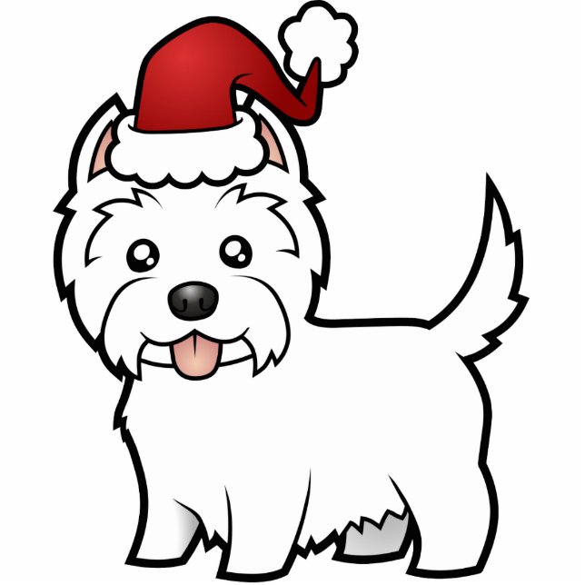 Ornement Photo Sculpture Ornement de Noël West Highland White Terrier (Devant)