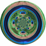 Ornement Photo Sculpture Ornement de paon Abstrait<br><div class="desc">Décorez l'arbre de Noël cette année avec un grand paon design. Cette conception abstraite des plumes de paon est un design amusant et serait un cadeau unique. Le bleu et le vert sont si colorés et lumineux.</div>