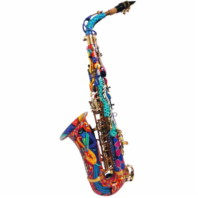 Ornement Photo Sculpture Ornement de saxophone, cadeau d'arbre de vacances