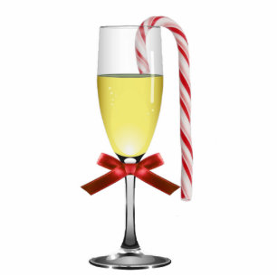 Ornement Photo Sculpture Ornement en verre de vin de vacances