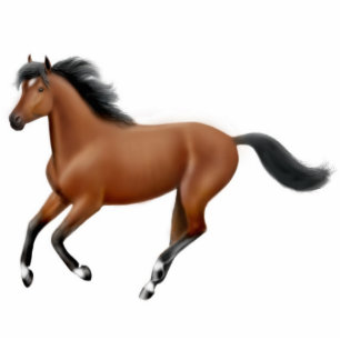 Ornement Photo Sculpture Ornement galopant de cheval de baie