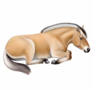 Ornement Photo Sculpture Ornement norvégien de cheval de fjord