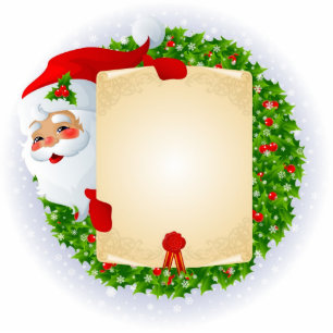 Ornement Photo Sculpture Ornement père Noël