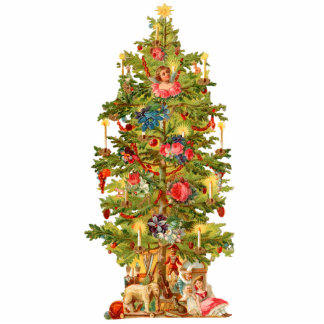 Ornement Photo Sculpture Ornement victorien vintage d'arbre de Noël