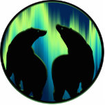 Ornement Photo Sculpture Ours Polaire Art Ornement Ours Garde-Ours & Cadeau<br><div class="desc">Ours polaire ornements d'art et garde d'ours Premières nations Décorations d'art faunique Cadeaux et garde d'art d'ours pour hommes femmes garçons Filles Accueil et bureau Cool Art autochtone Ours polaire Design par l'artiste et designer canadienne Kim Hunter. Voir www.kimhunter.ca et magasinez en ligne pour beaucoup d'autres tasses de voyage d'art...</div>