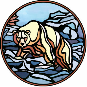 Ornement Photo Sculpture Ours Tribal Art Ornement Ours Garde-Ours & Cadeaux