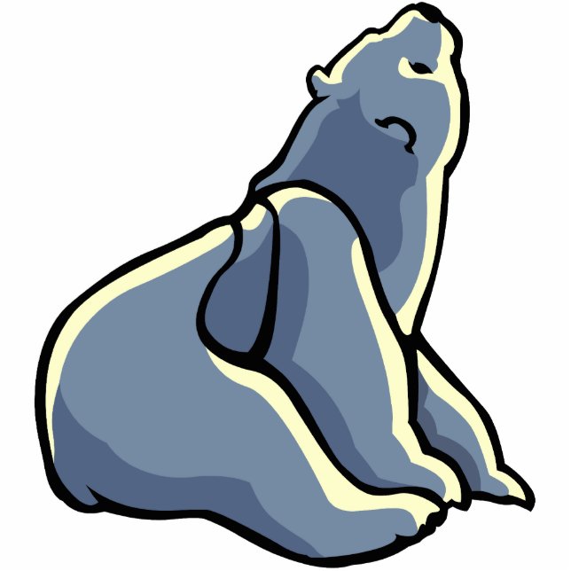 Ornement Photo Sculpture Ours Tribal Art Ornement Ours Garde-Ours & Cadeaux (Devant)