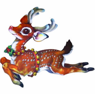 Ornement Photo Sculpture Renne avec du charme