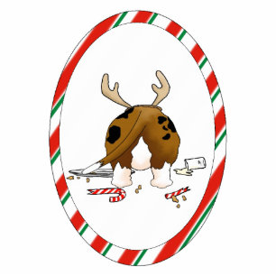 Ornement Photo Sculpture Rien n'aboutent un ornement de Noël de basset