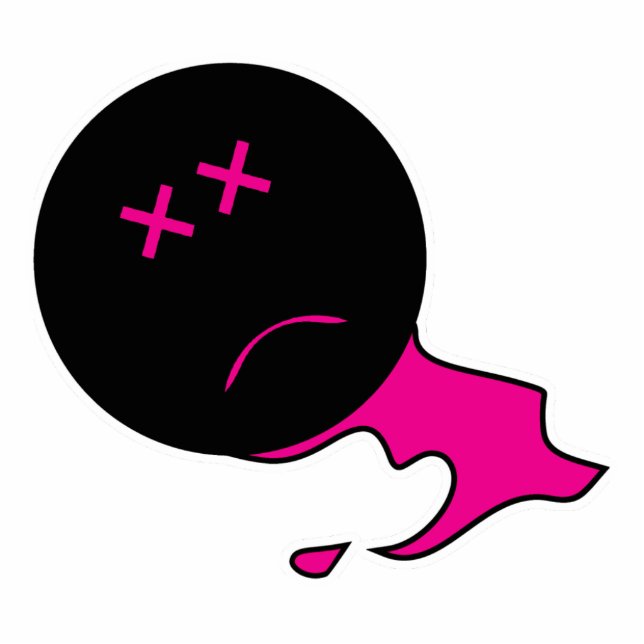 Ornement Photo Sculpture Saignant rose mort (Devant)