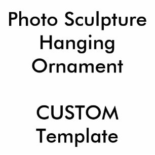 Ornement Photo Sculpture Sculpture photo personnalisée Ornement de suspensi