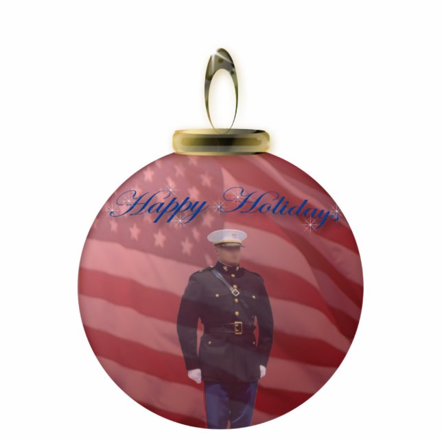 Ornement Photo Sculpture U.S. Ornement marin (Devant)