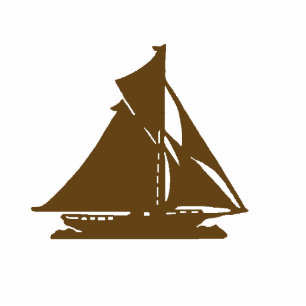 Ornement Photo Sculpture Voilier de Noël Ornement Brown