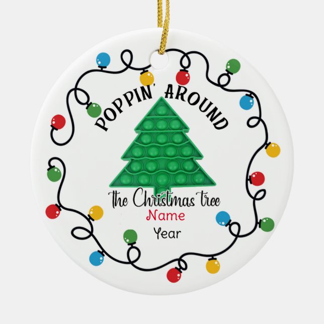 Ornement Poppit, Se Rapprocher Autour De L'Arbre D (Devant)
