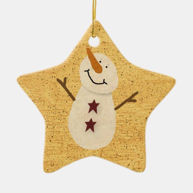 Ornement primitif de Snowman (Devant)