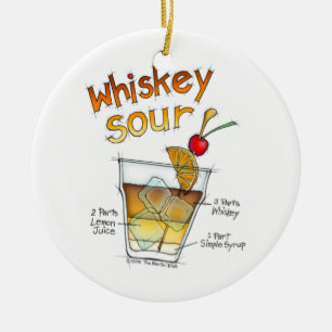 ORNEMENT - RECETTE WHISKEY SOUR COCKTAIL ART