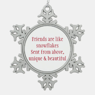 Ornement réconfortant de Noël d'amitié