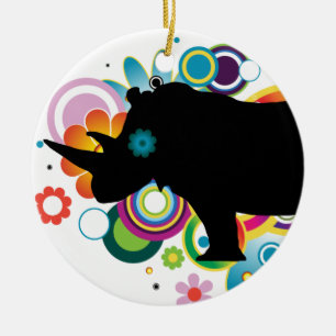 Ornement rhinocéros Abstrait