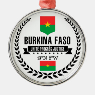 Ornement Rond Argenté Burkina Faso