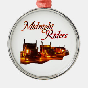 Ornement Rond Argenté Cavaliers de minuit