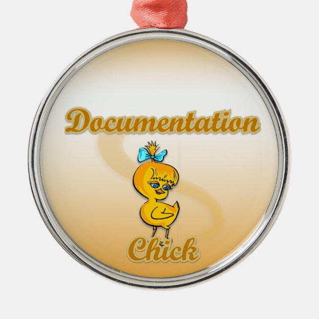 Ornement Rond Argenté Choix de documentation (Devant)