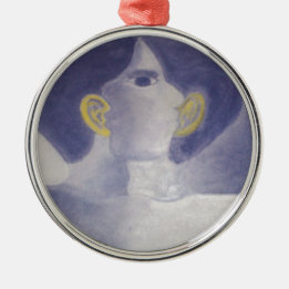 Ornement Rond Argenté Collection Chuchotements