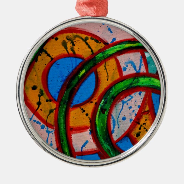 Ornement Rond Argenté Composition #20A par Michael Moffa (Devant)