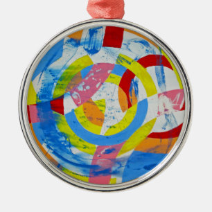 Ornement Rond Argenté Composition #2 de Michael Moffa