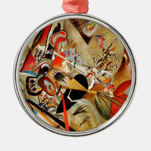 Ornement Rond Argenté Composition de Kandinsky