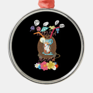 Ornement Rond Argenté Créez vos propres idées de fête d'été Plage