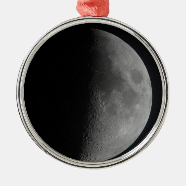 Ornement Rond Argenté Demi-lune (Devant)