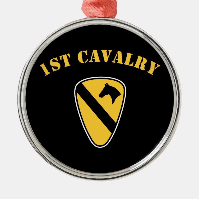 Ornement Rond Argenté ęr Division de cavalerie (Devant)