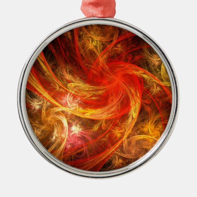 Ornement Rond Argenté Firestorm Nova (Devant)