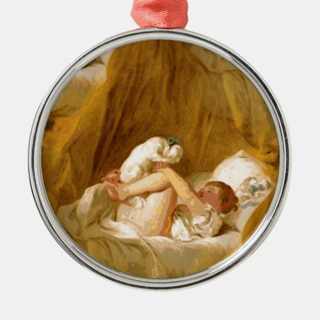 Ornement Rond Argenté fragonard (Devant)