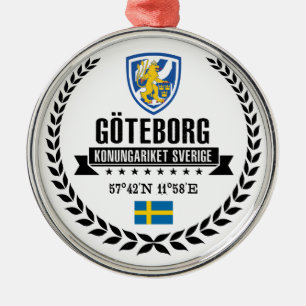 Ornement Rond Argenté Göteborg