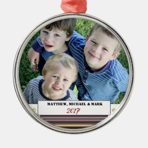 Ornement Rond Argenté HAMbWG - Ornament - Photo Memento