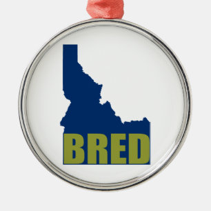 Ornement Rond Argenté Idaho Bred