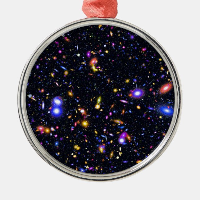 Ornement Rond Argenté James Webb Space Telescope Simulation - Pop Art (Devant)