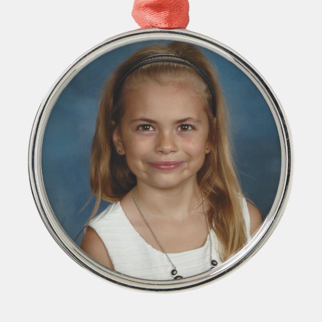 Ornement Rond Argenté La coutume de Kailey (Devant)