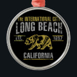 Ornement Rond Argenté Long Beach<br><div class="desc">Long Beach</div>