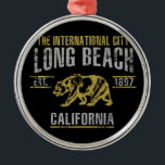 Ornement Rond Argenté Long Beach<br><div class="desc">Long Beach</div>