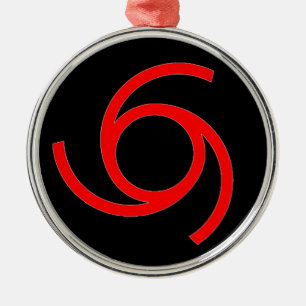 ORNEMENT ROND ARGENTÉ MARQUE DU DIABLE