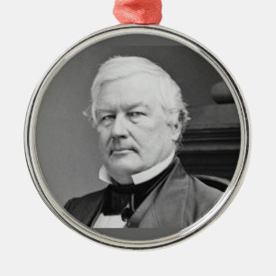 Ornement Rond Argenté Millard Fillmore 13e président