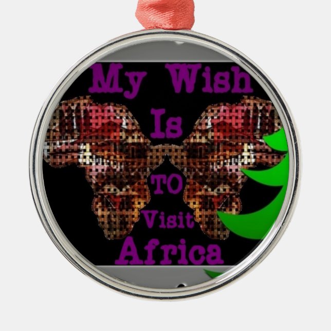 Ornement Rond Argenté Mon souhait (Devant)