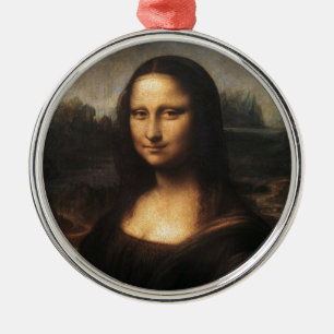 Ornement Rond Argenté Mona Lisa