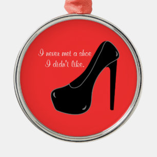 Ornement Rond Argenté N'a jamais rencontré une chaussure
