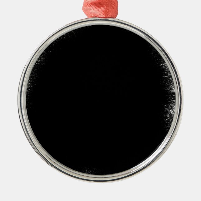 Ornement Rond Argenté noir fumant (Devant)