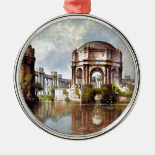 Ornement Rond Argenté Palais des Beaux-Arts de San Francisco
